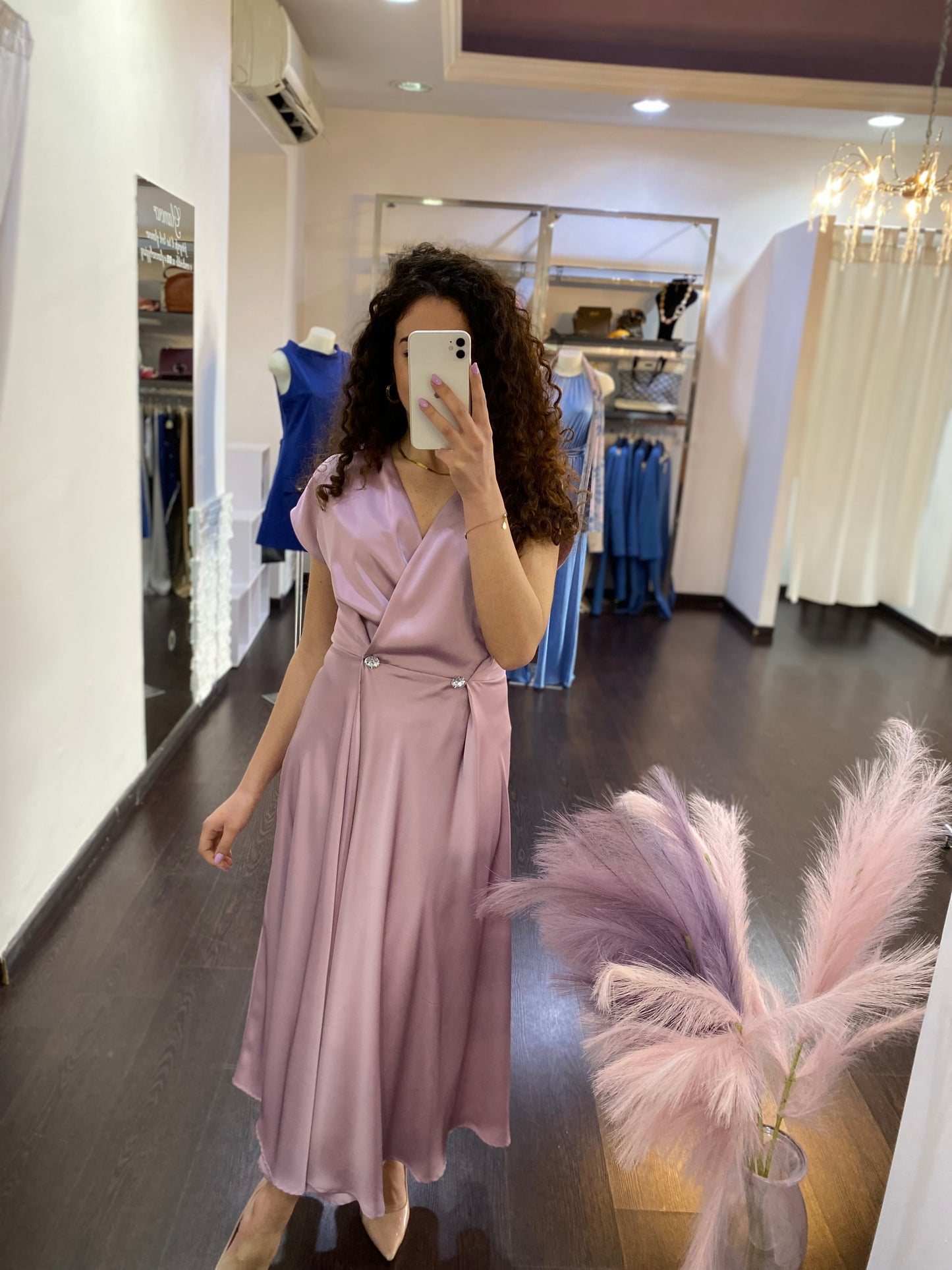 Abito No-nà con bottoni gioiello