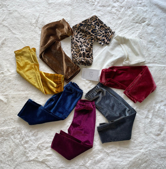 Leggings in velluto baby