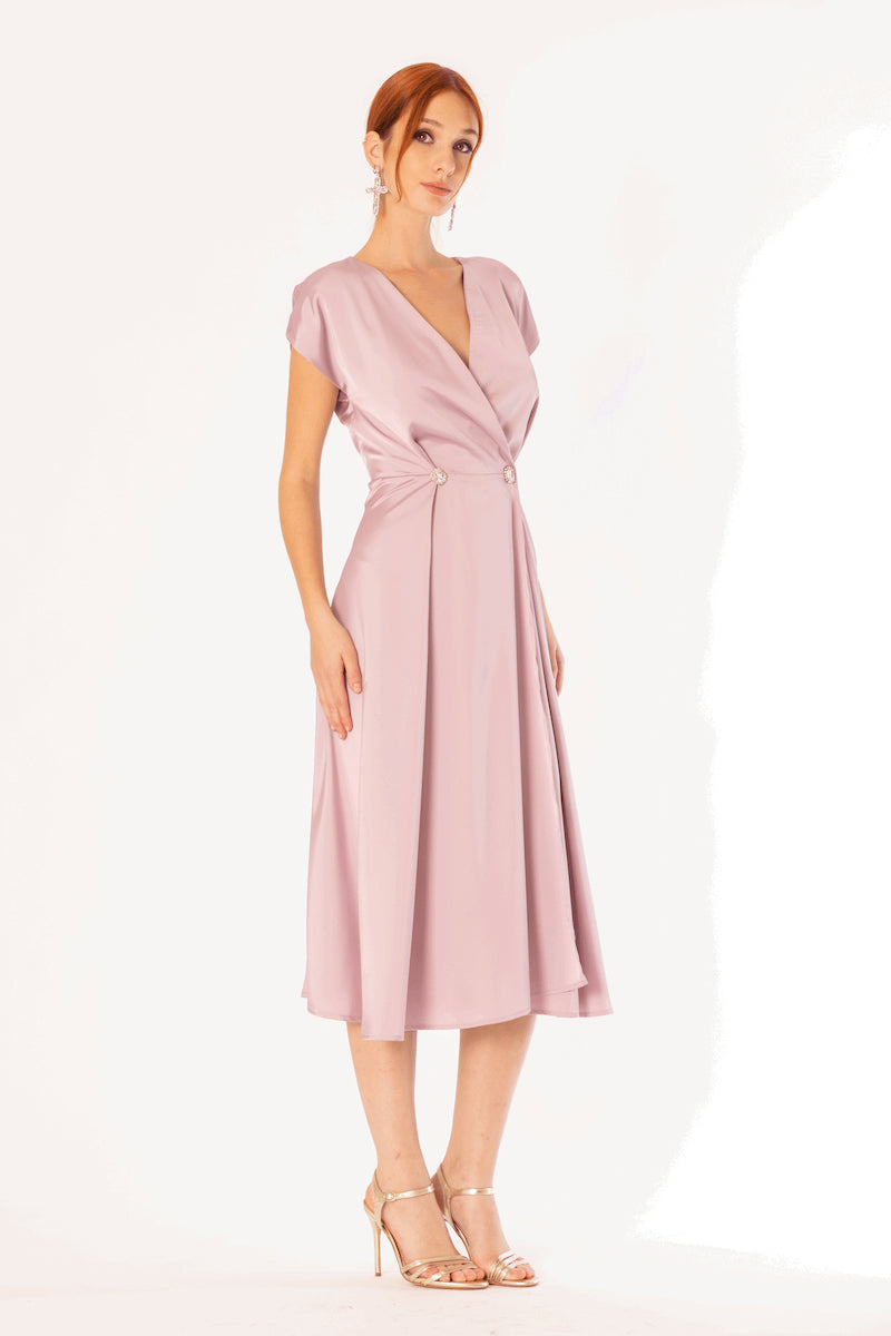 Abito No-nà con bottoni gioiello