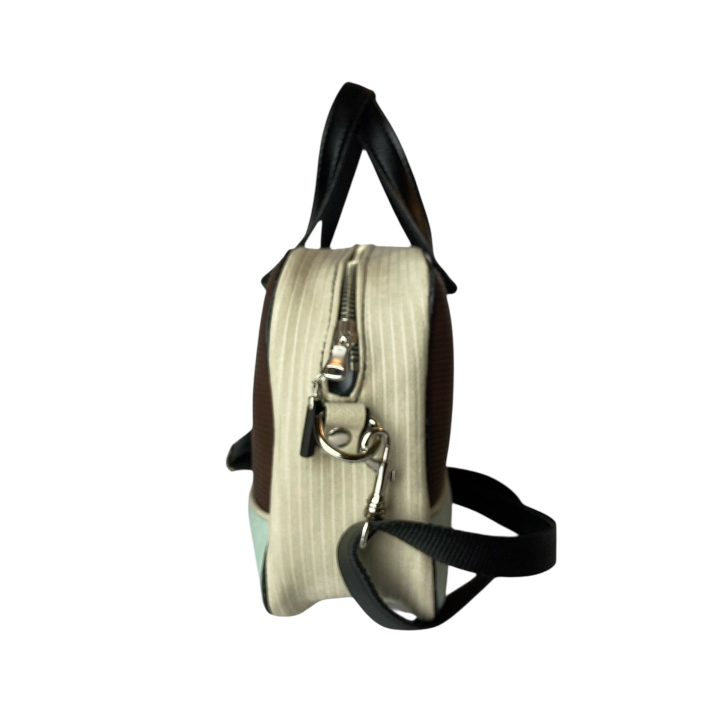 Camera Bag Rigato & Mint - Borsa donna a mano e tracolla