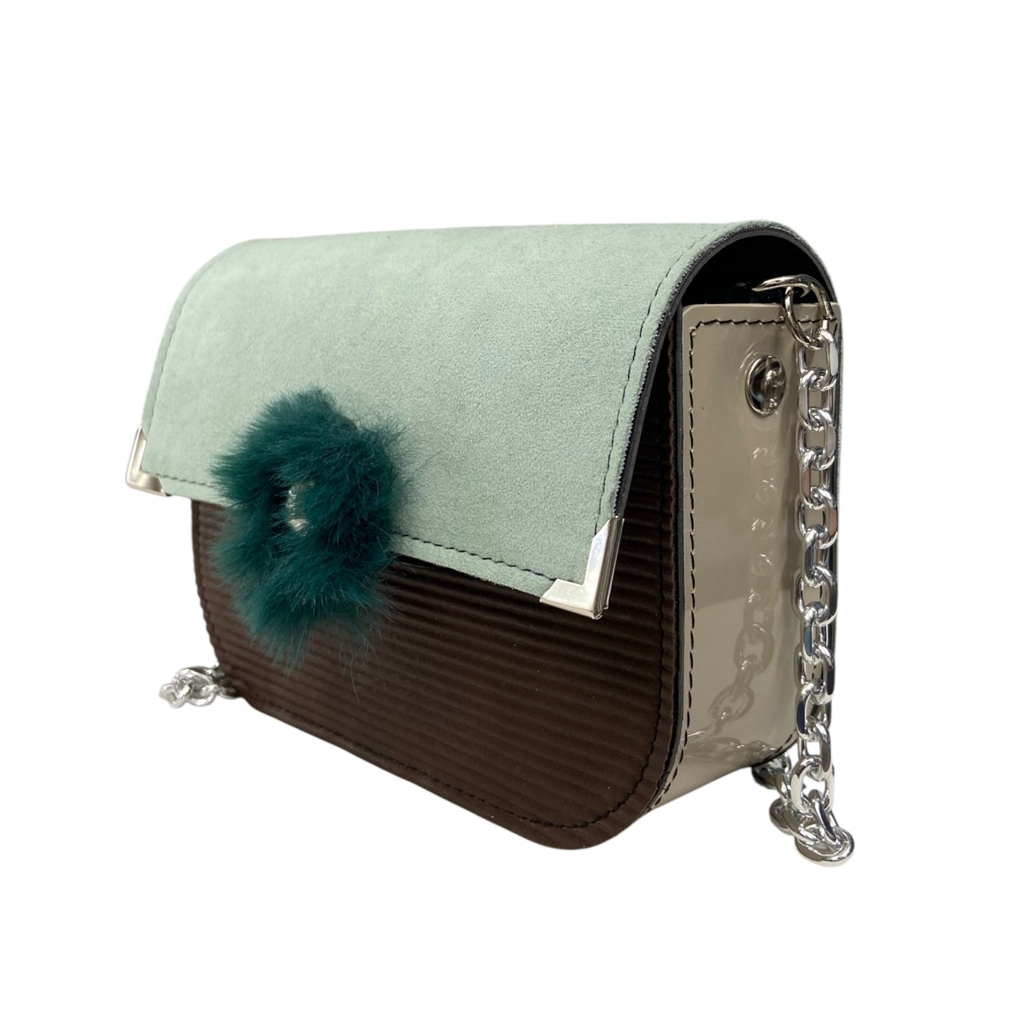 Chicca Mini Verde Menta - Messenger Bag con tracolla