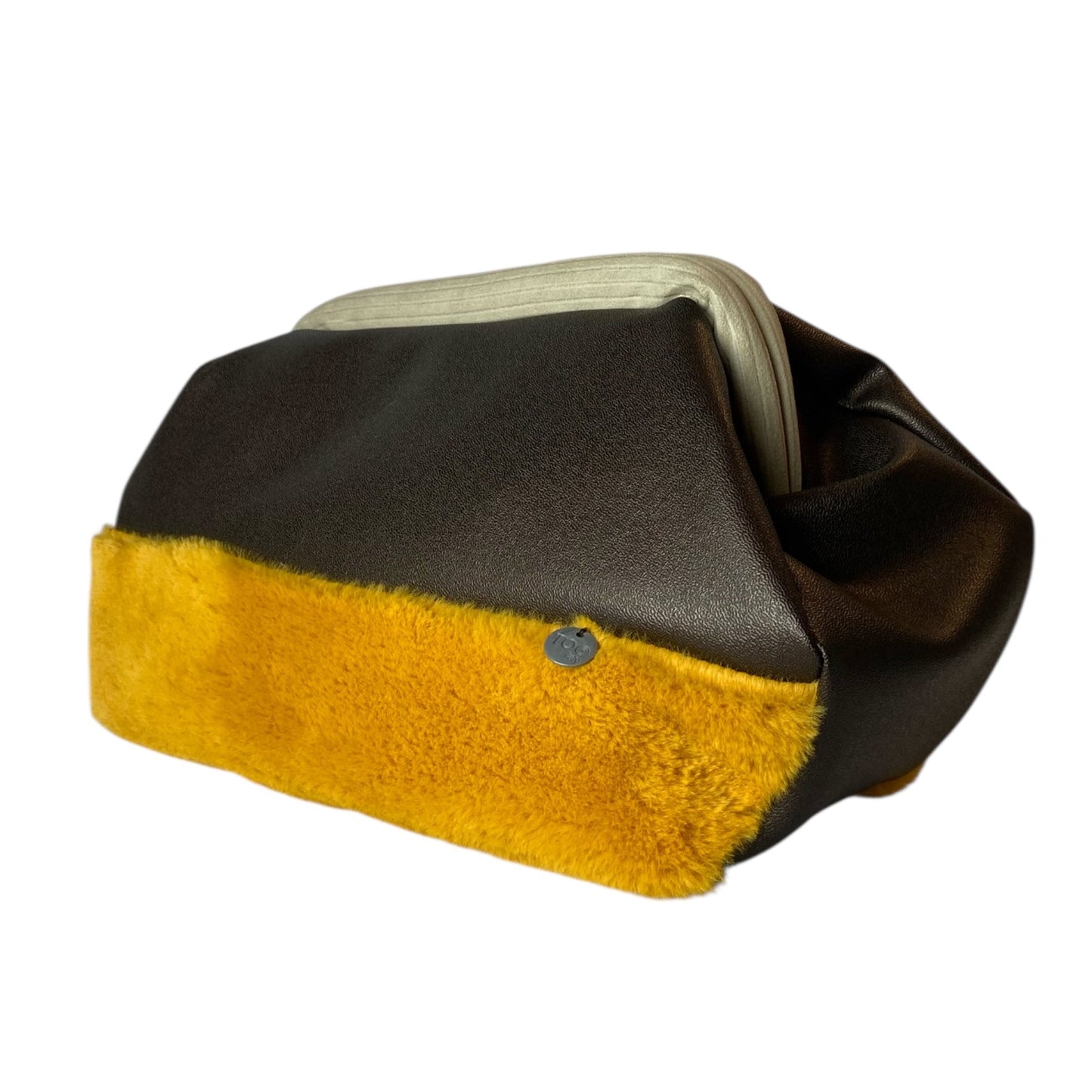 Fluffy Brown Mustard - Pouch donna