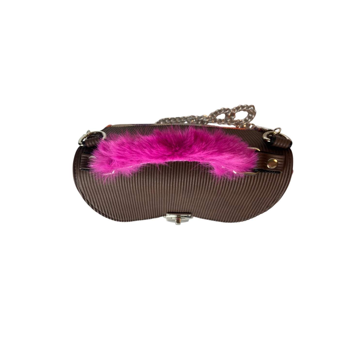 Mini Miura Fantasia Multicolor & Marrone - Borsa donna a mano e tracolla