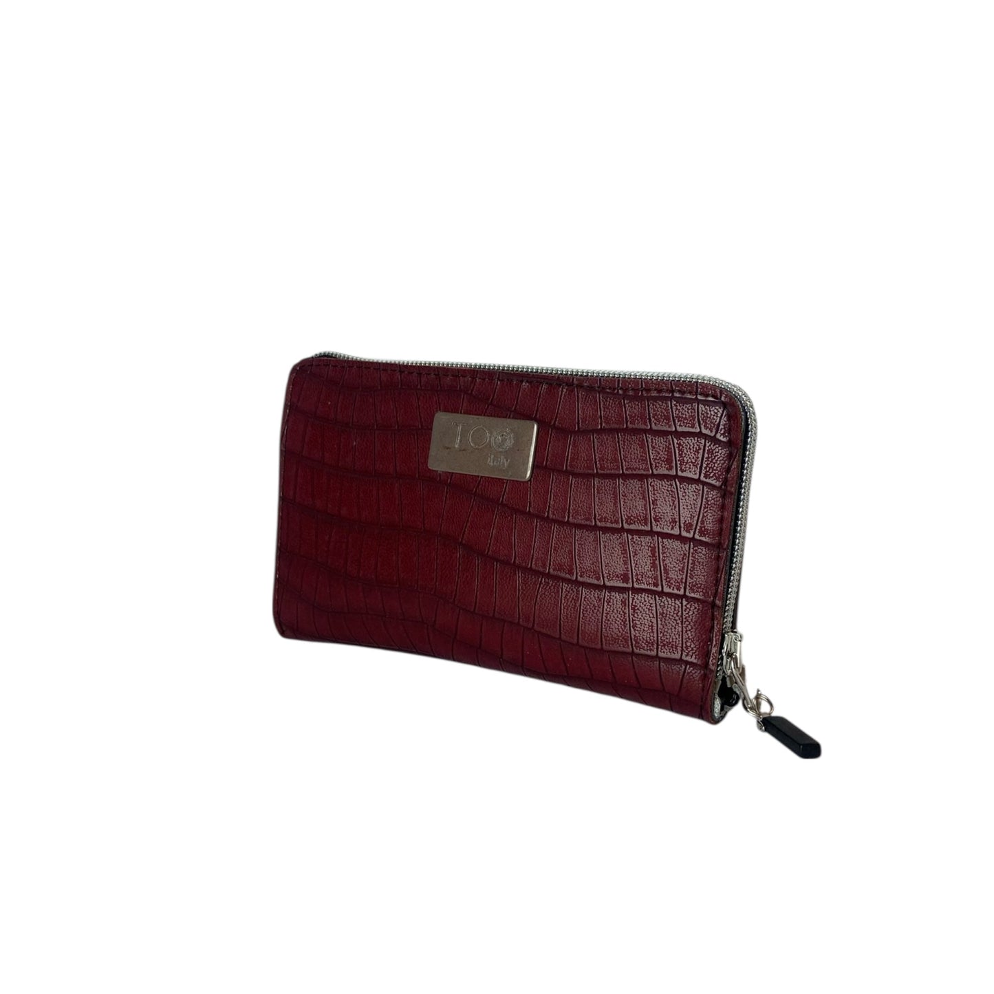 Portafoglio Mini Bordeaux Coccodrillo - Portafoglio donna