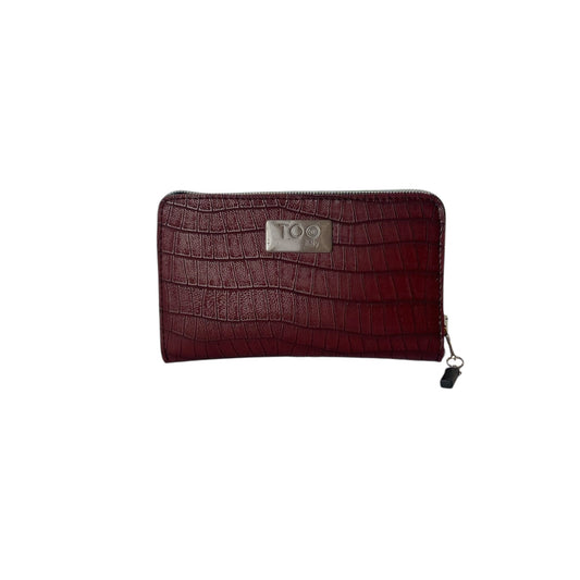Portafoglio Mini Bordeaux Coccodrillo - Portafoglio donna