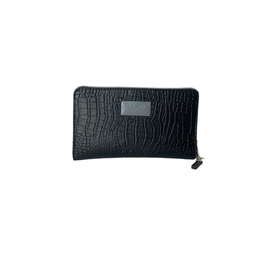 Portafoglio Mini Nero Coccodrillo - Portafoglio donna