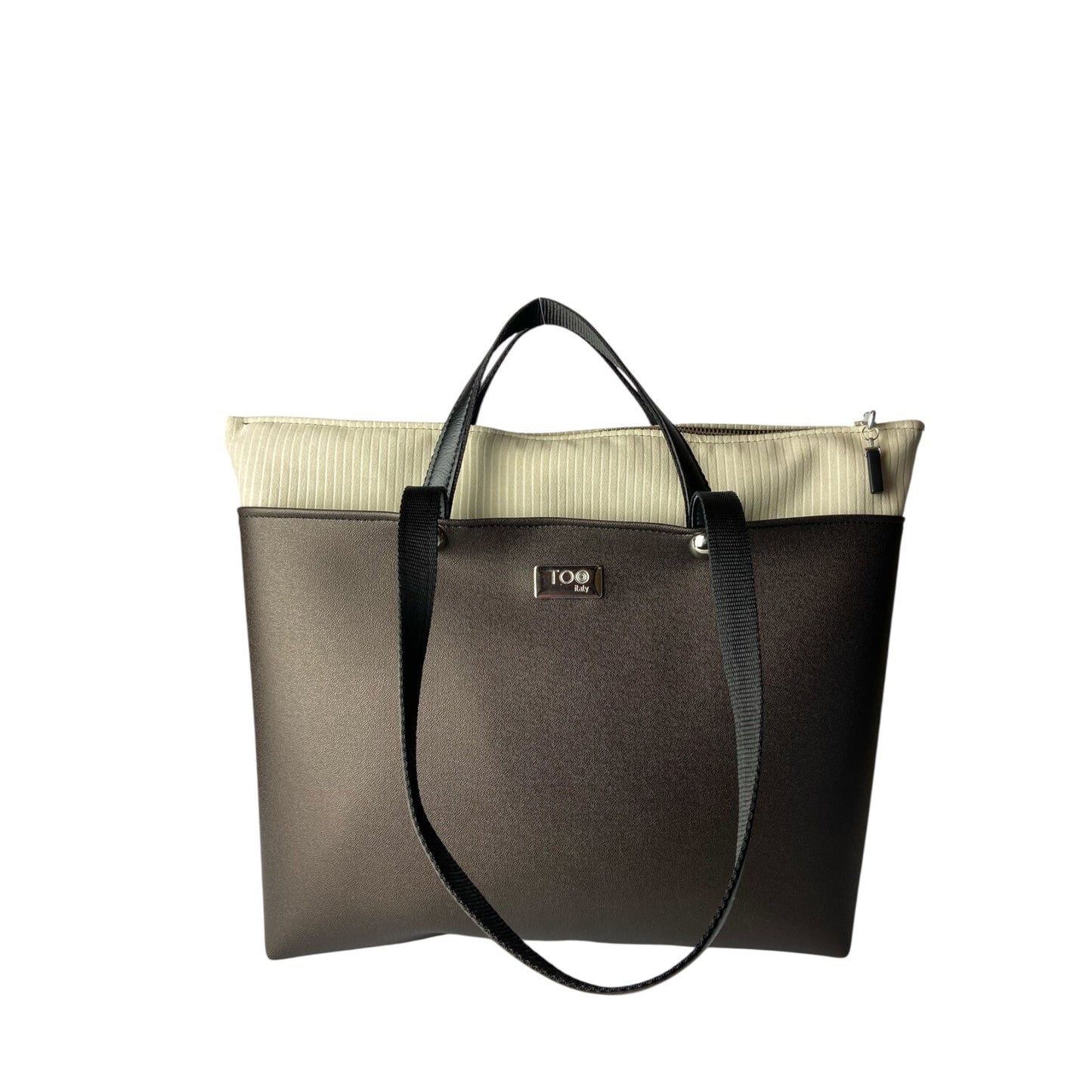 Shopper Mocha & Cream - Borsa donna a mano e spalla