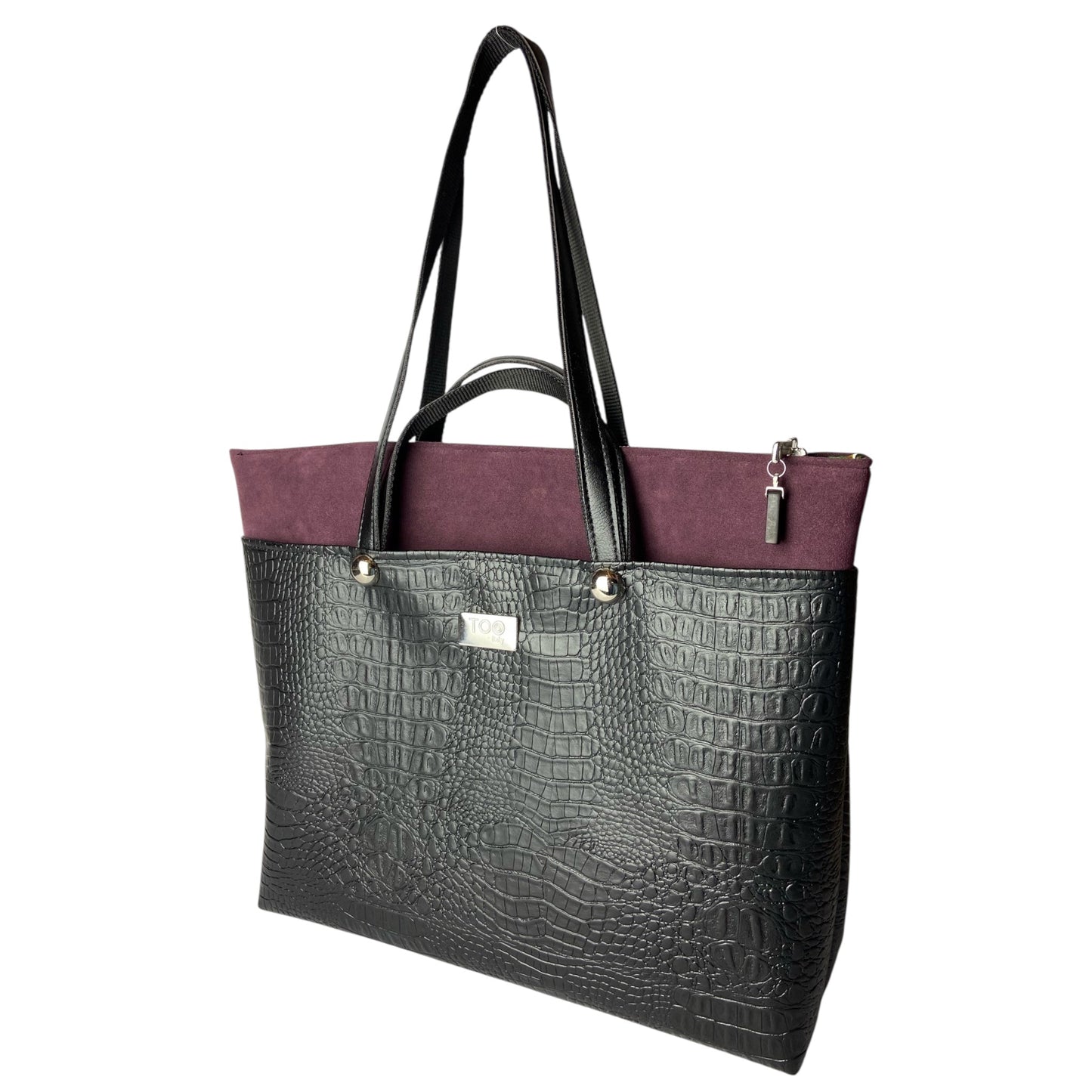 Shopper Cocco & Bordeaux - Borsa donna a mano e spalla