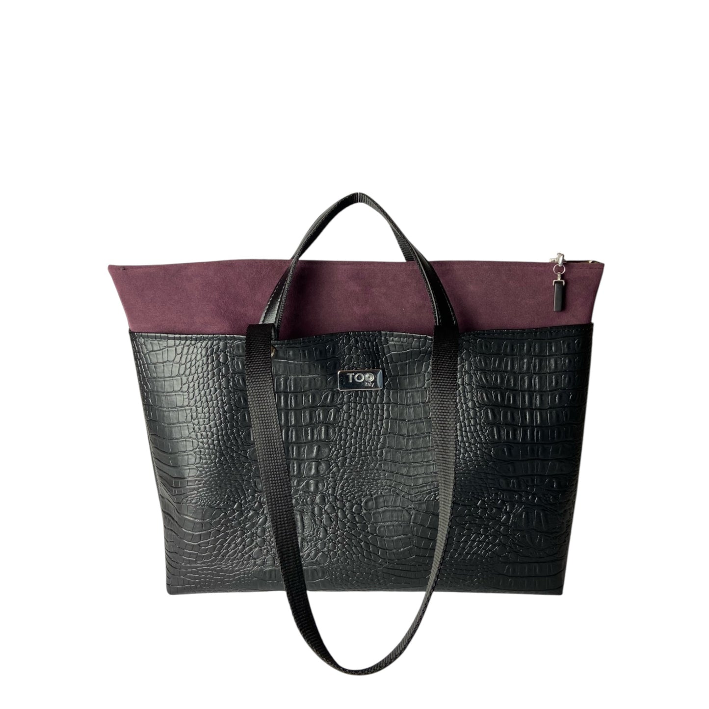 Shopper Cocco & Bordeaux - Borsa donna a mano e spalla