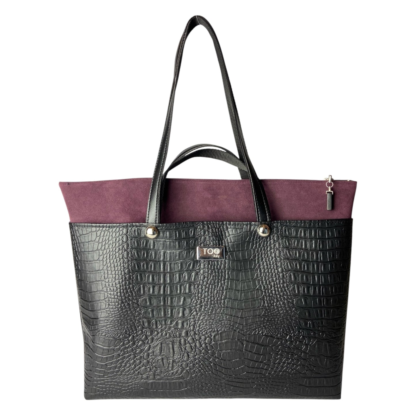 Shopper Cocco & Bordeaux - Borsa donna a mano e spalla