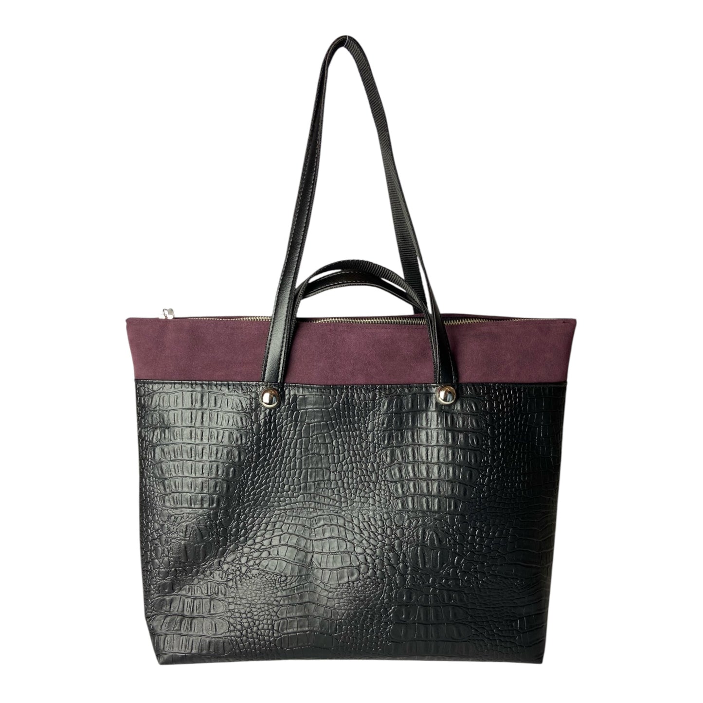 Shopper Cocco & Bordeaux - Borsa donna a mano e spalla