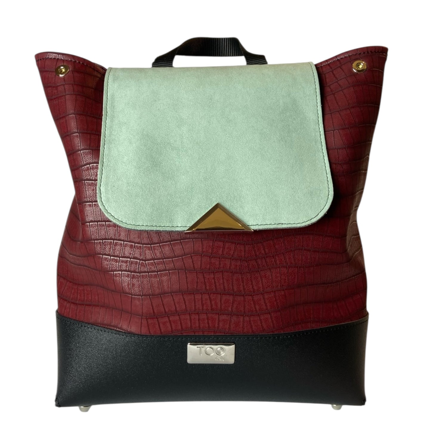 Tre Terzi Zaino Bordeaux Menta - Zaino donna