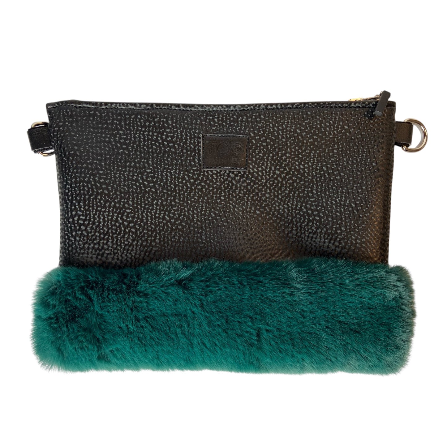 Tracollina Black & Verde Bosco - Pochette donna a mano e tracolla