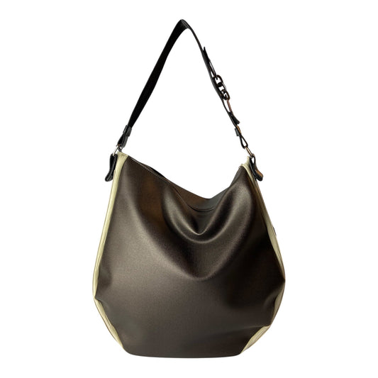 Hobo Trapezio Bronze & Cream - Borsa donna a spalla