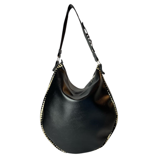 Hobo Trapezio Noir con Passamaneria - Borsa donna a spalla