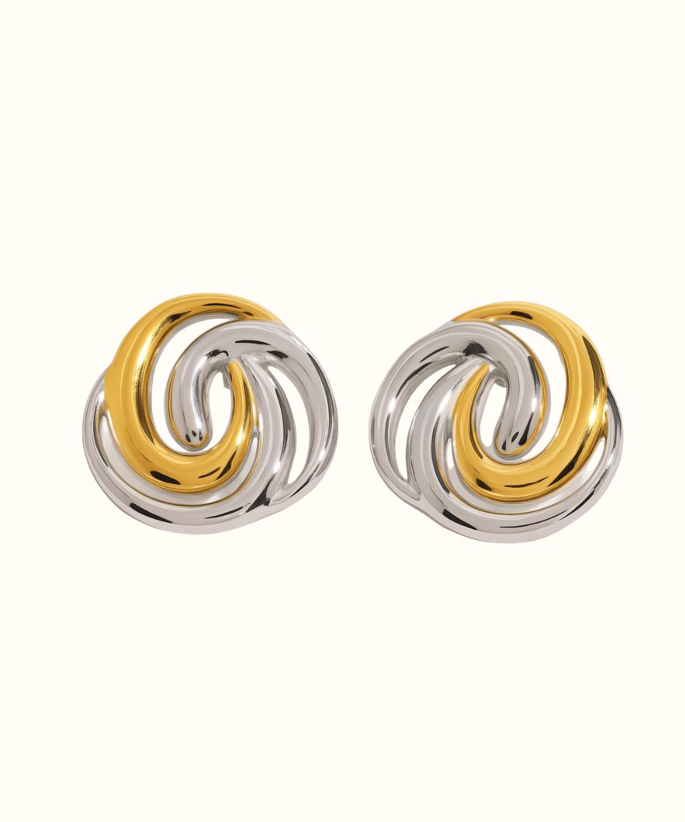 Orecchino Bicolor Spiral