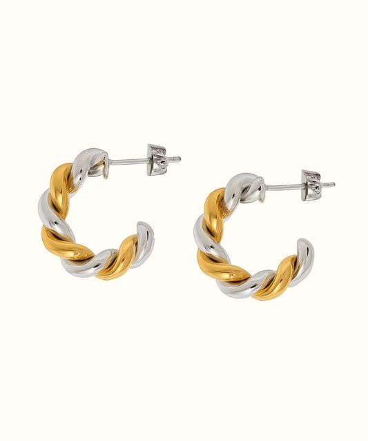 Orecchino Bicolor Torchon