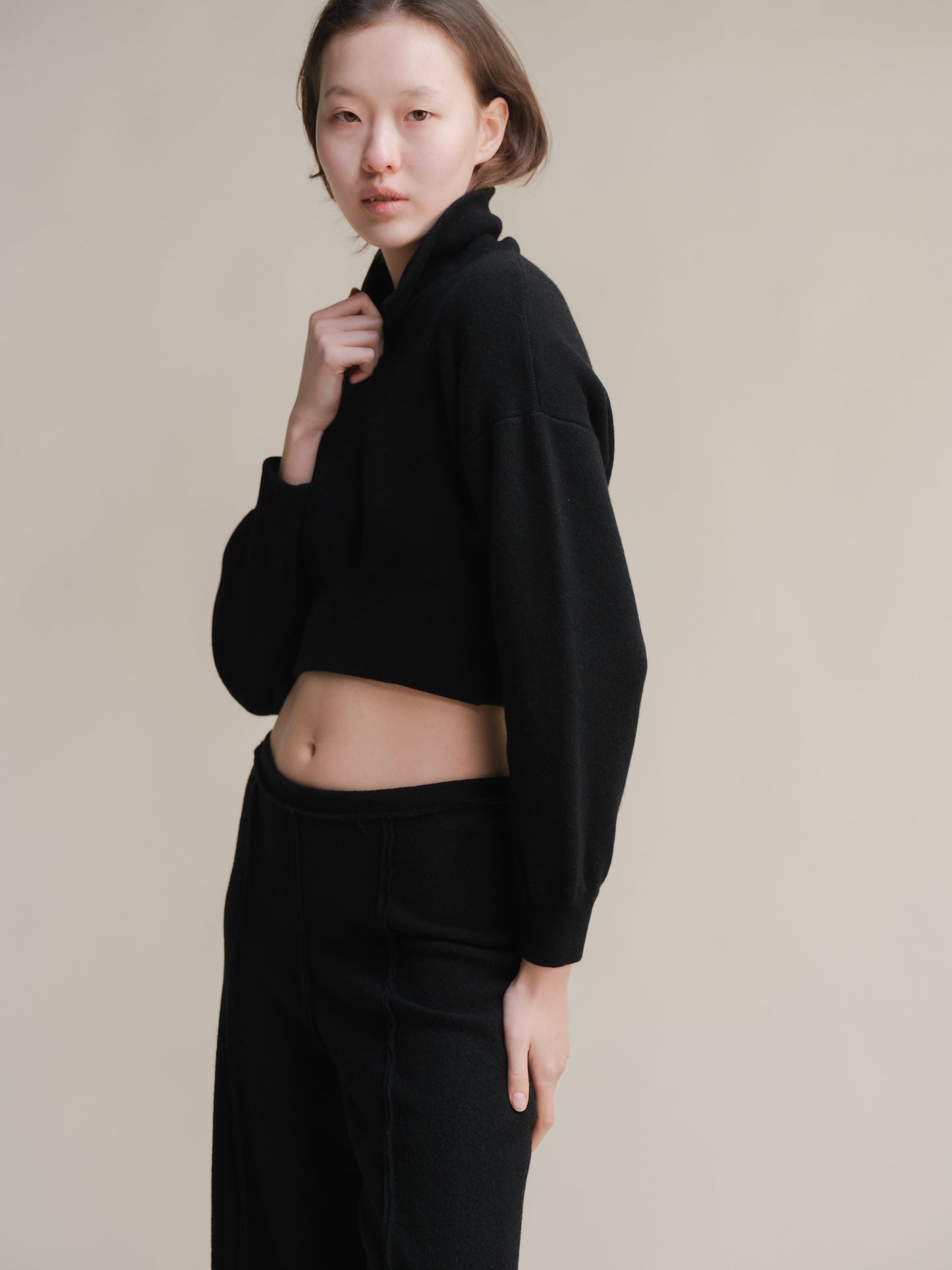 Lambswool Cropped Polo