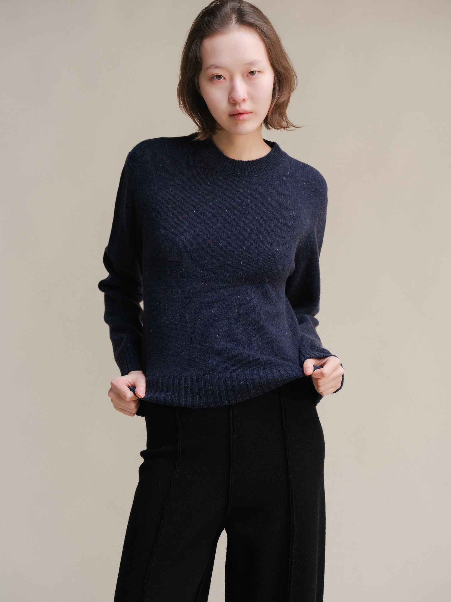 Tweed Crewneck Sweater