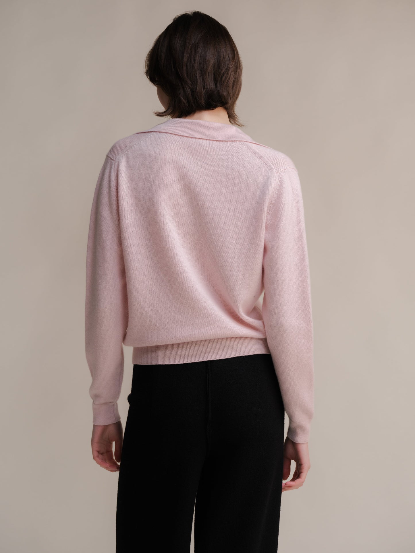 Pure Cashmere Polo Sweater