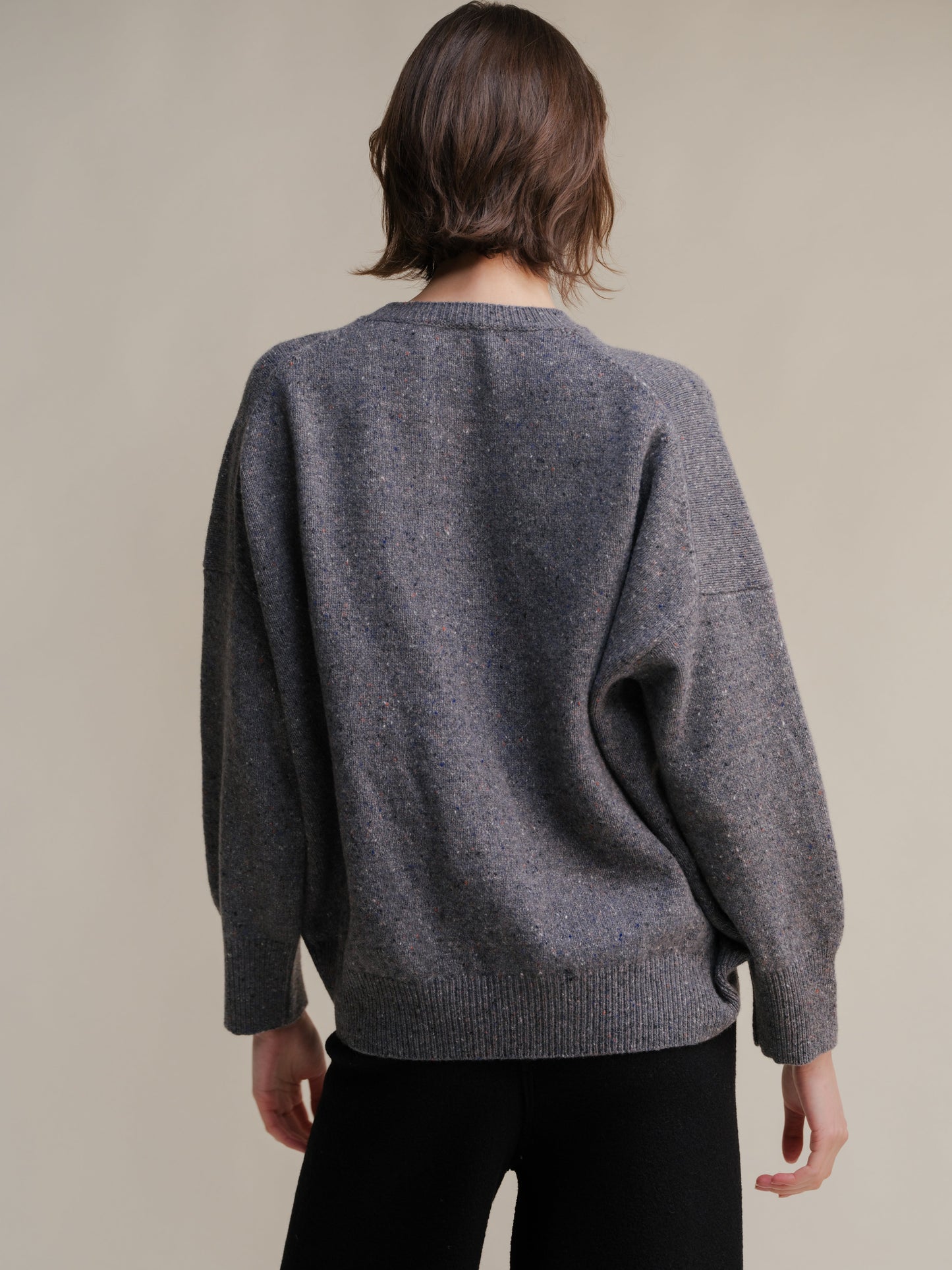 Tweed Oversized Crewneck