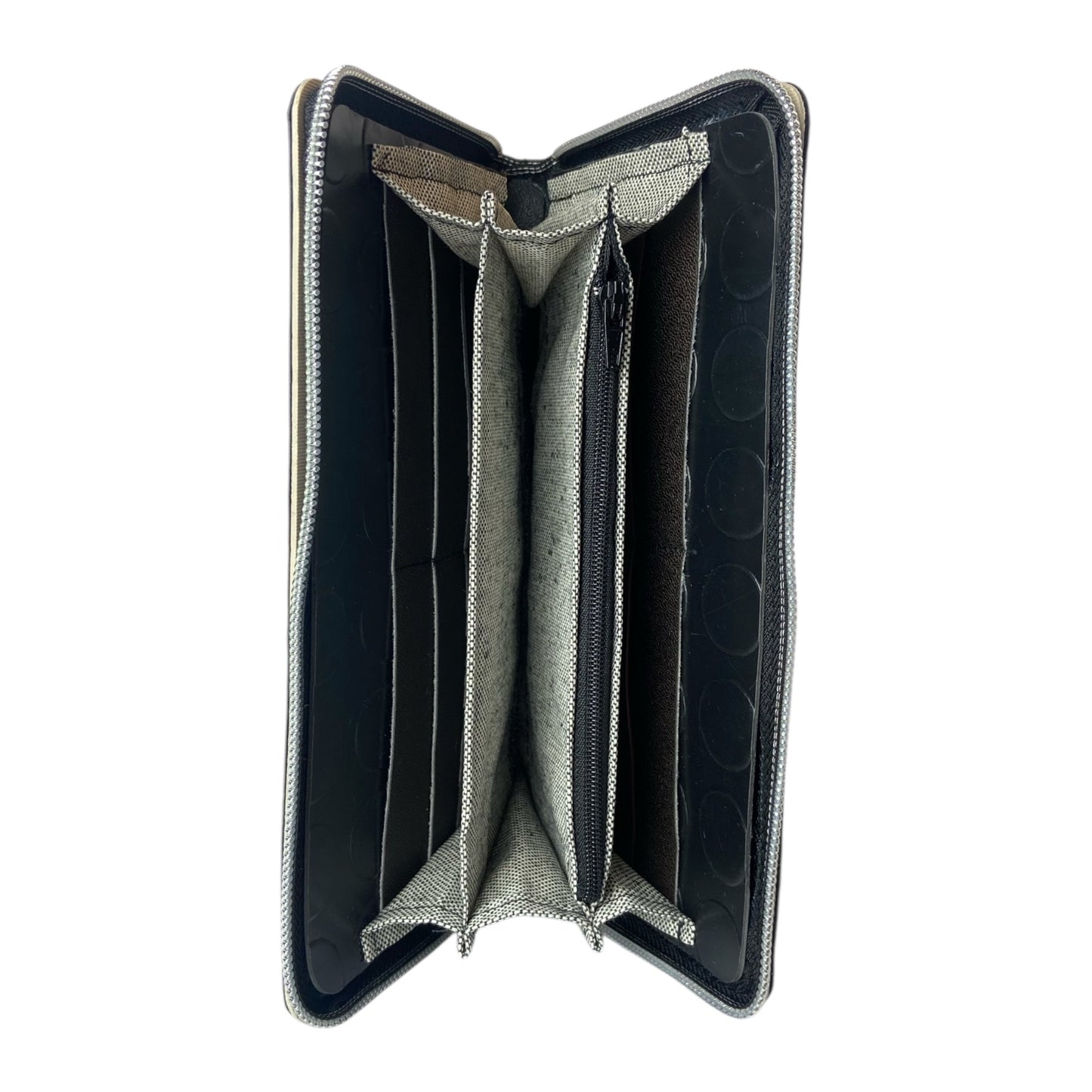 Portafoglio Maxi Nero Bullonato - Portafoglio donna