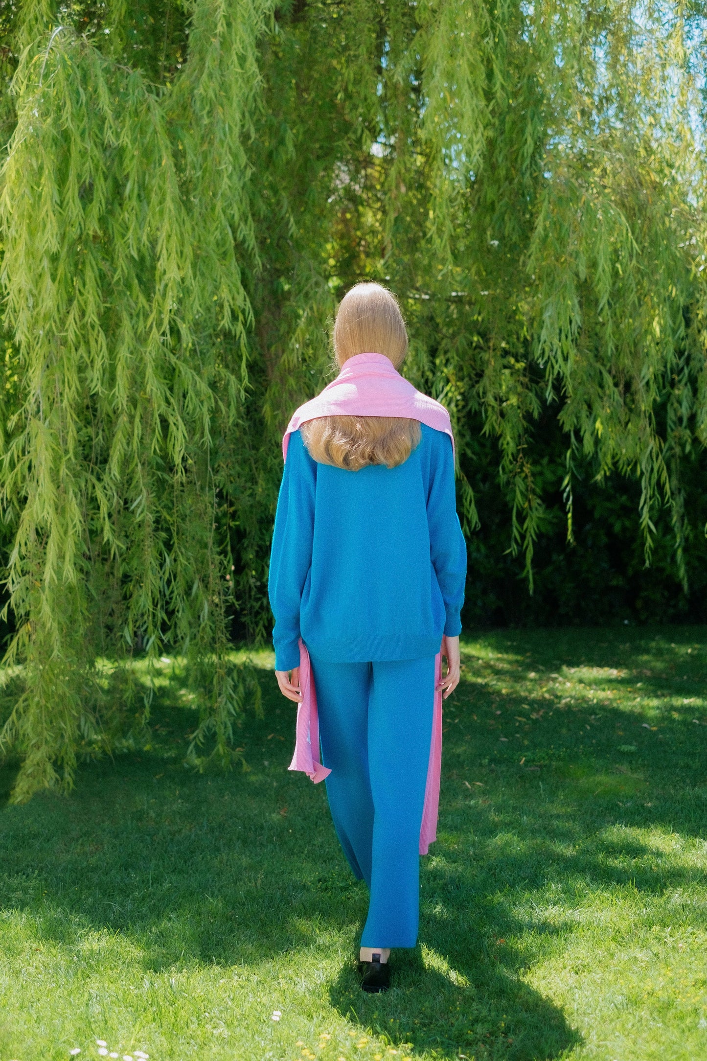 Pure Cashmere Maxi Ribbed Scarf