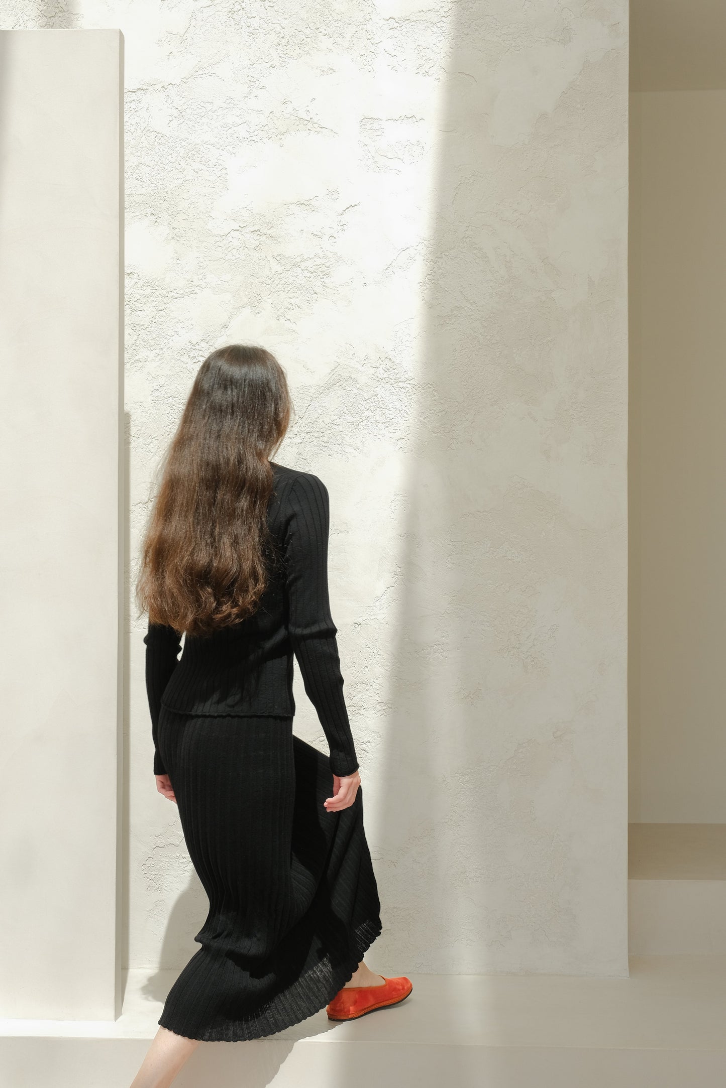 Extra Fine Merino Wool Plissè Skirt (3D-Knit)