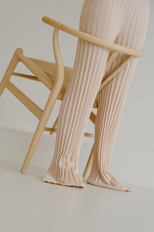 Extra Fine Merino Wool Plissè Pants (3D-Knit)