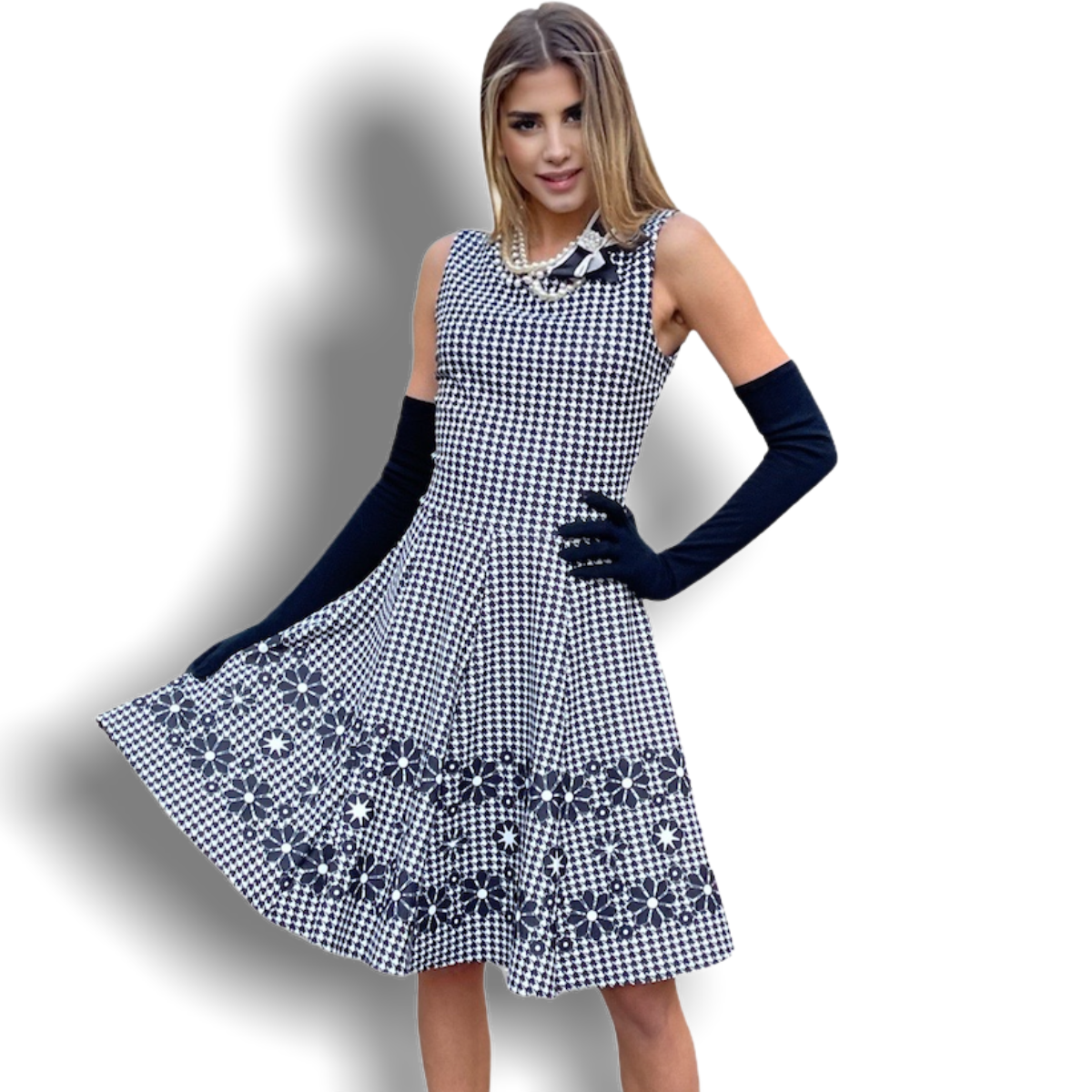 Abito Bambola Pied-de-Poule