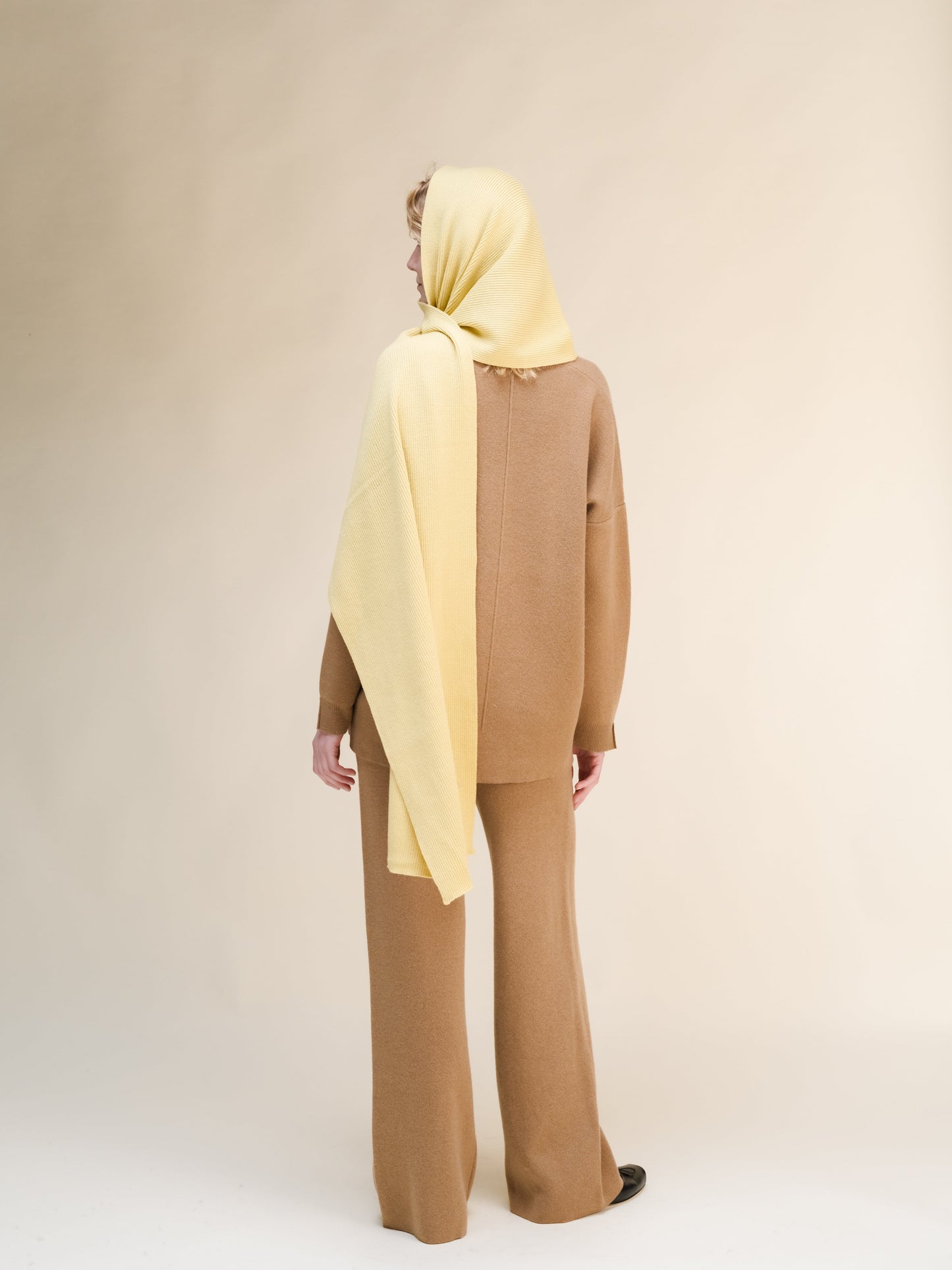 Pure Cashmere Maxi Ribbed Scarf