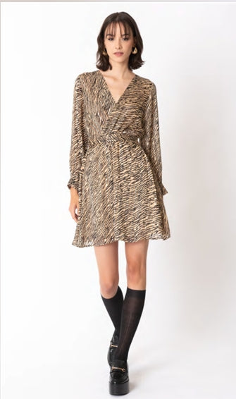 Abito micro fantasia animalier