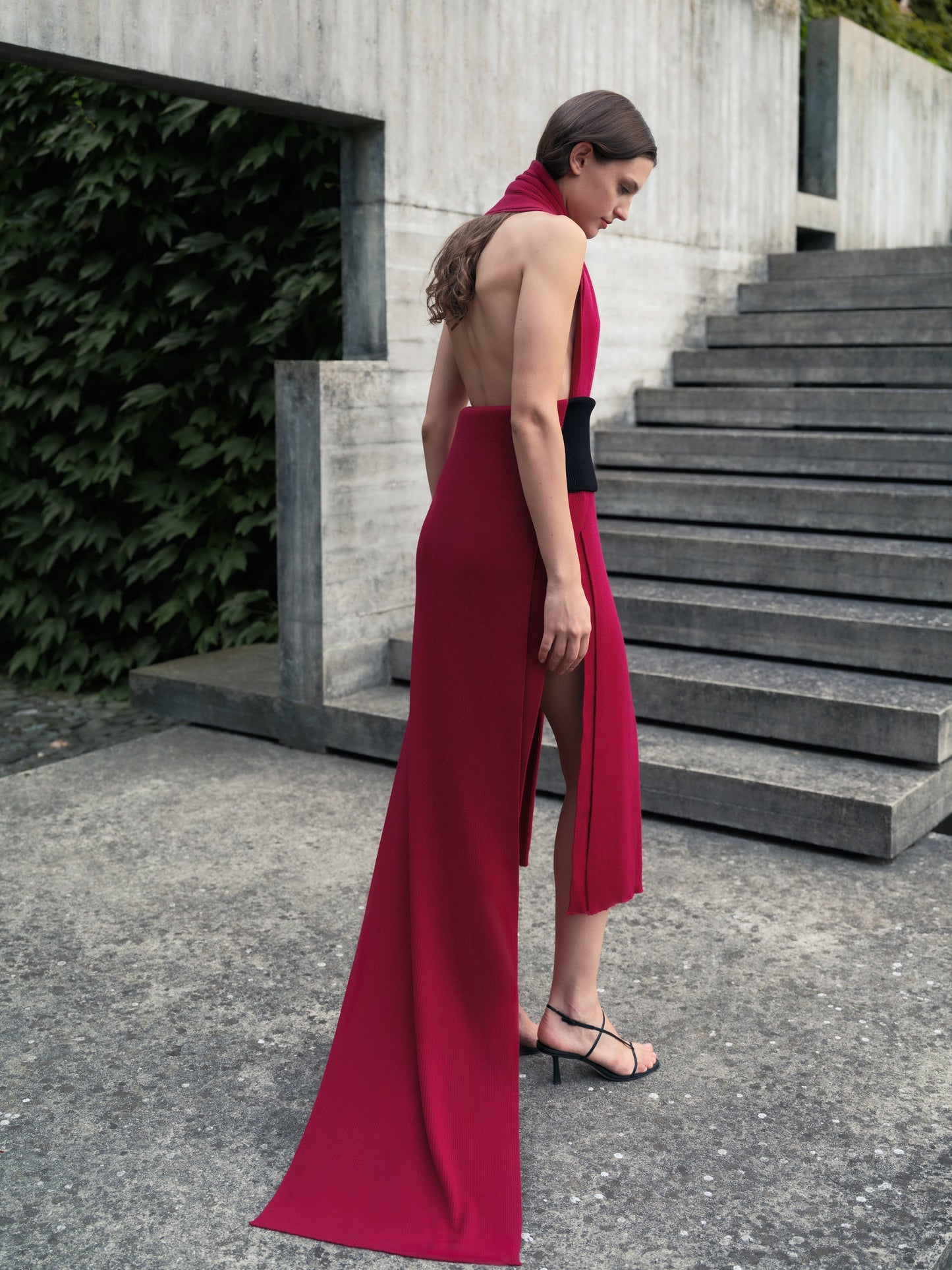 Pure Cashmere Maxi Ribbed Scarf