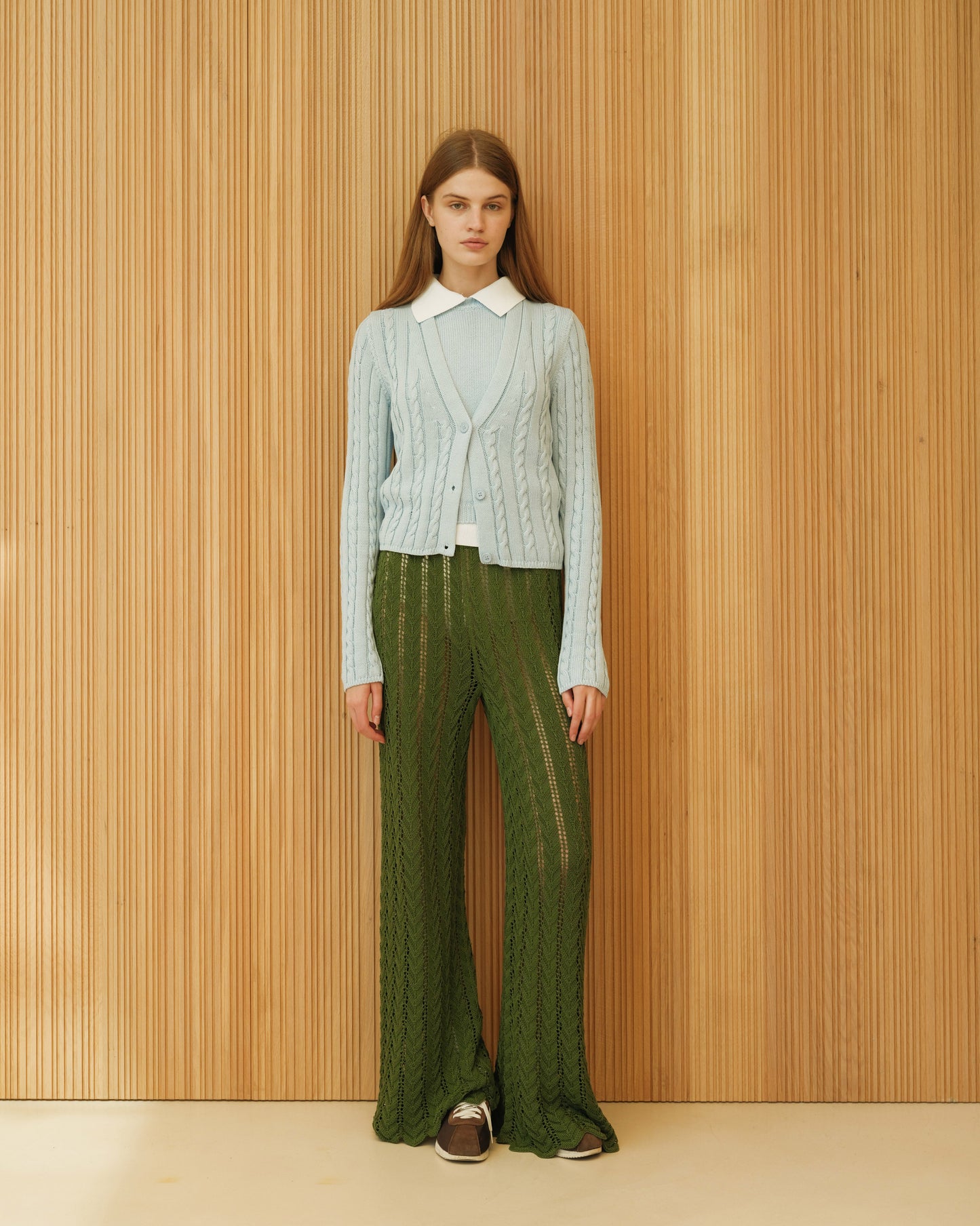 Fine Cotton Crochet Zig Zag Halter Top