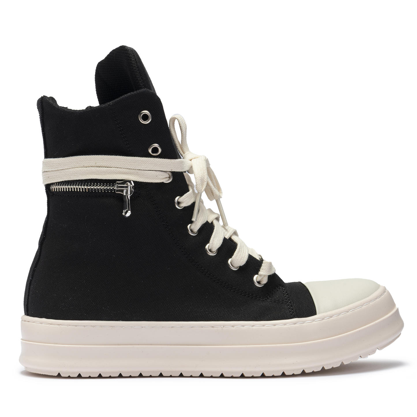 Sneakers Canvas High Zip