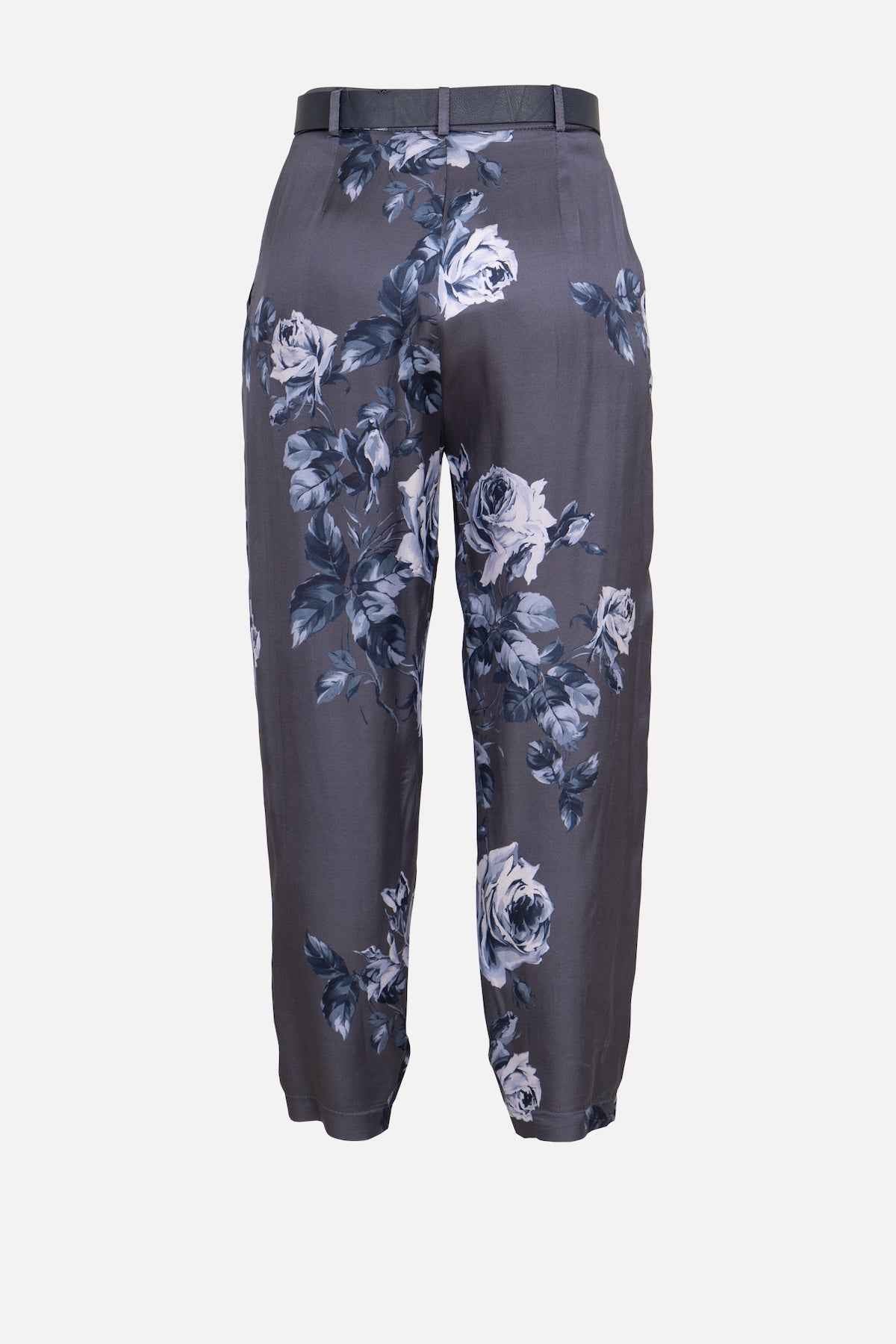 Pantalone con fibbia fantasia rose no-nà