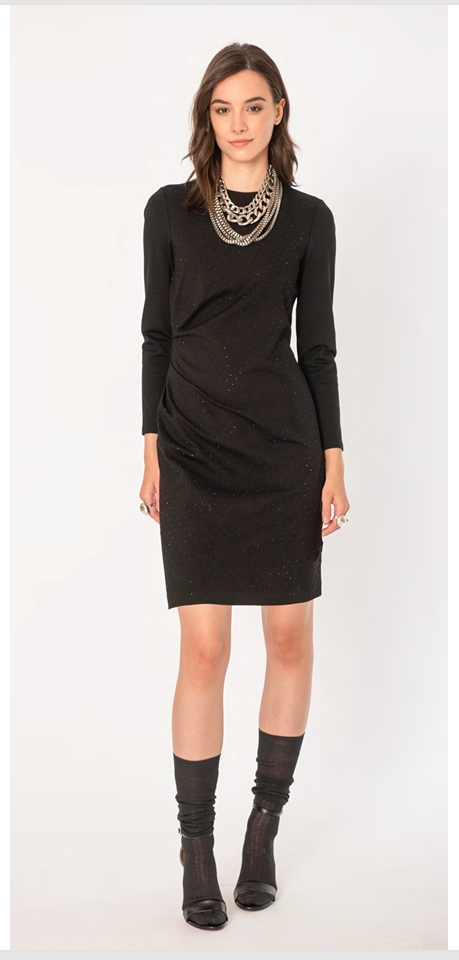 Abito tubino strass
