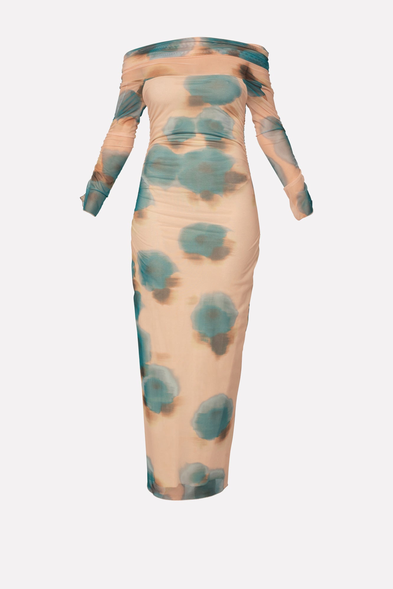 abito tulle fantasia fiori No-nà