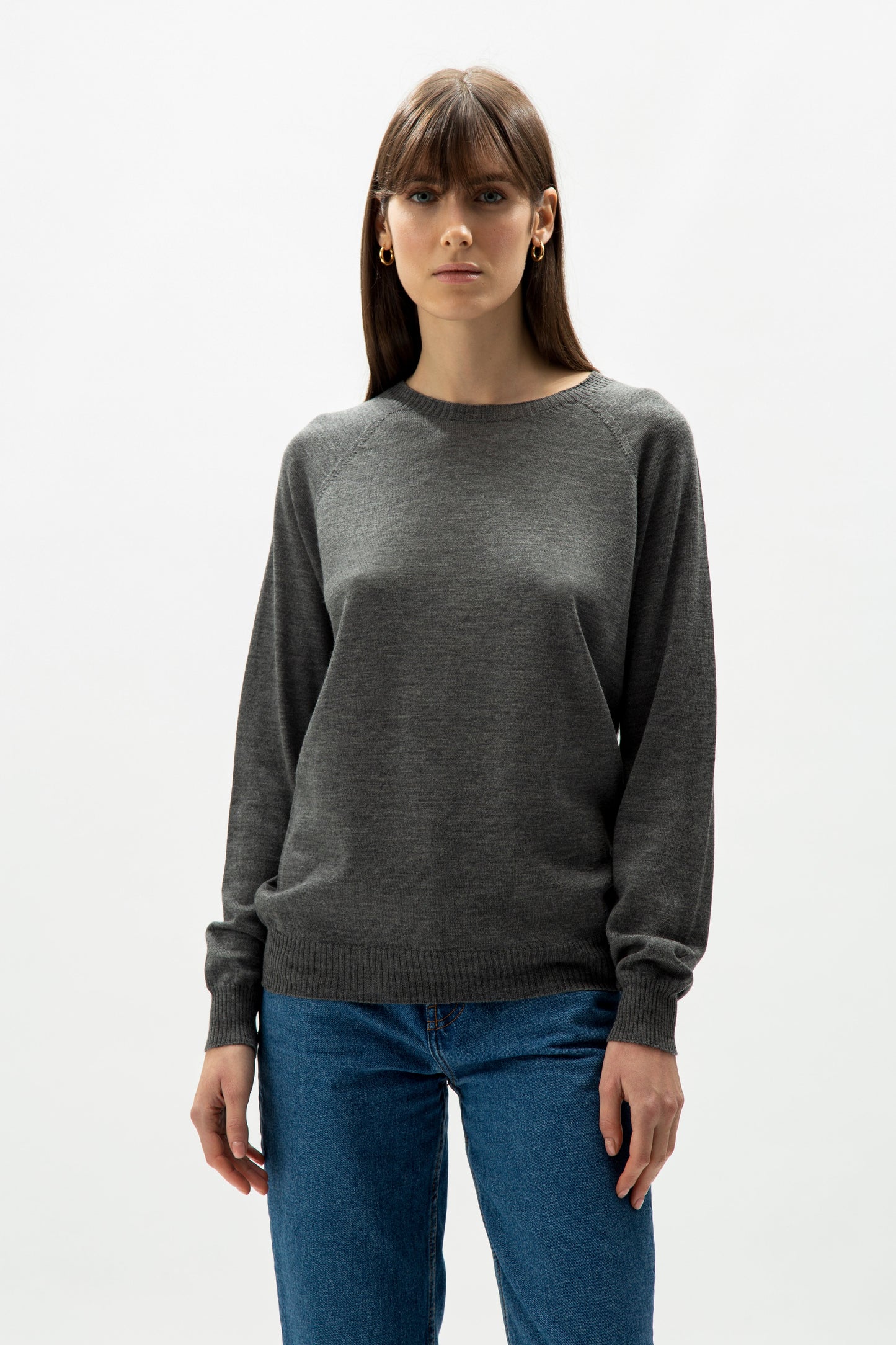 Extra Fine Merino Wool Crewneck Sweater (3D-Knit)