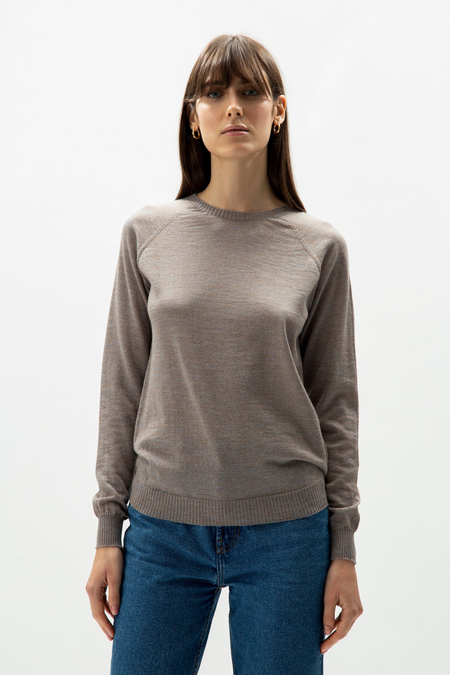 Extra Fine Merino Wool Crewneck Sweater (3D-Knit)