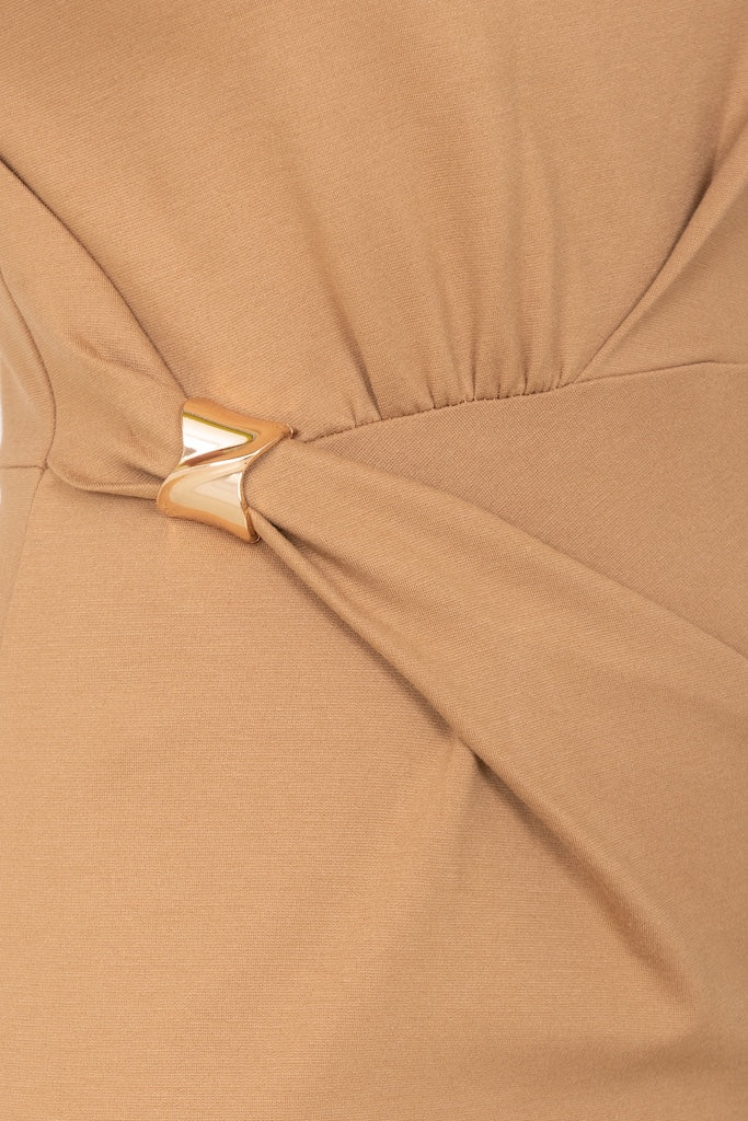 Abito tubino con accessorio lato disponibile nero No-nà