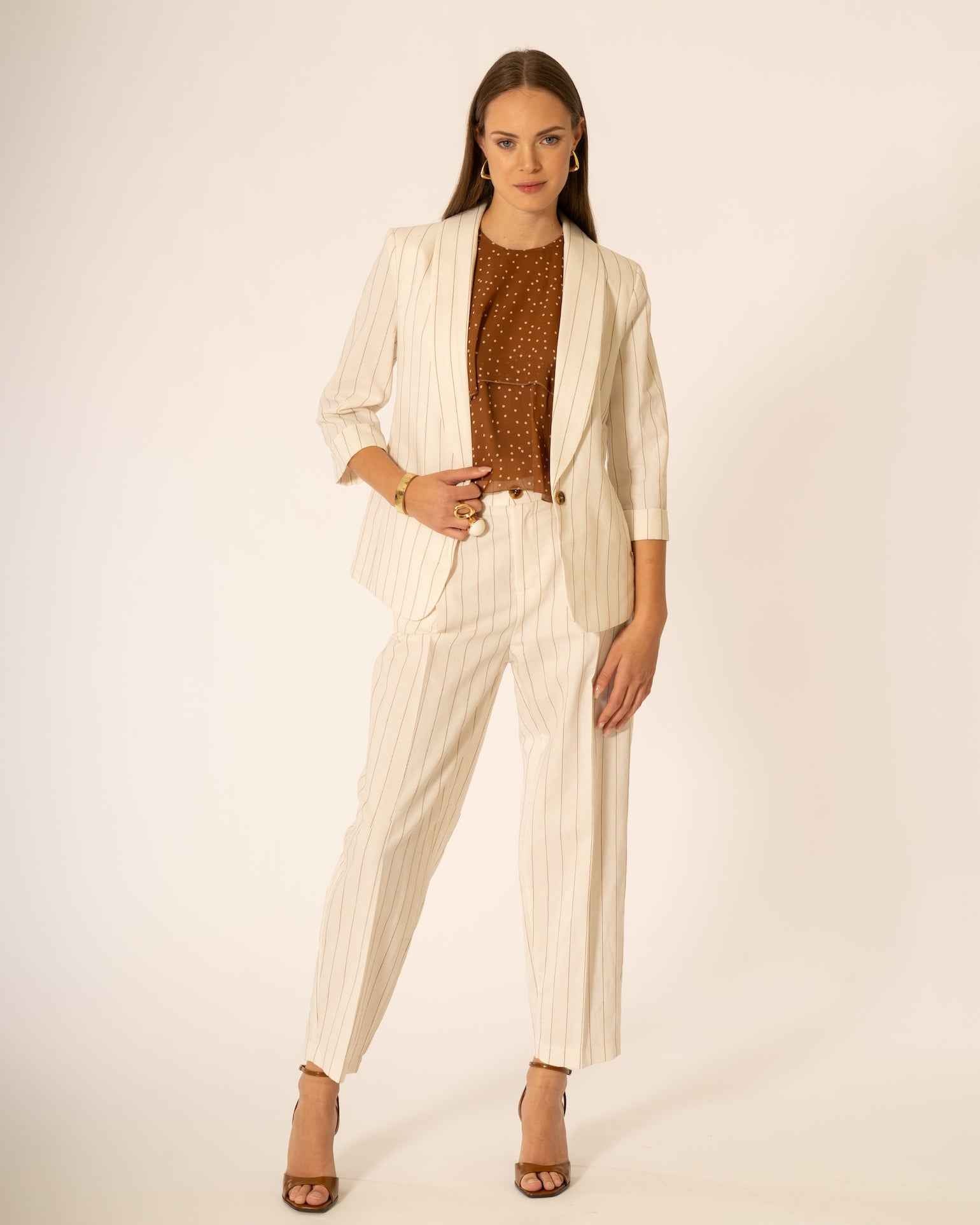 tailleur gessato no-nà