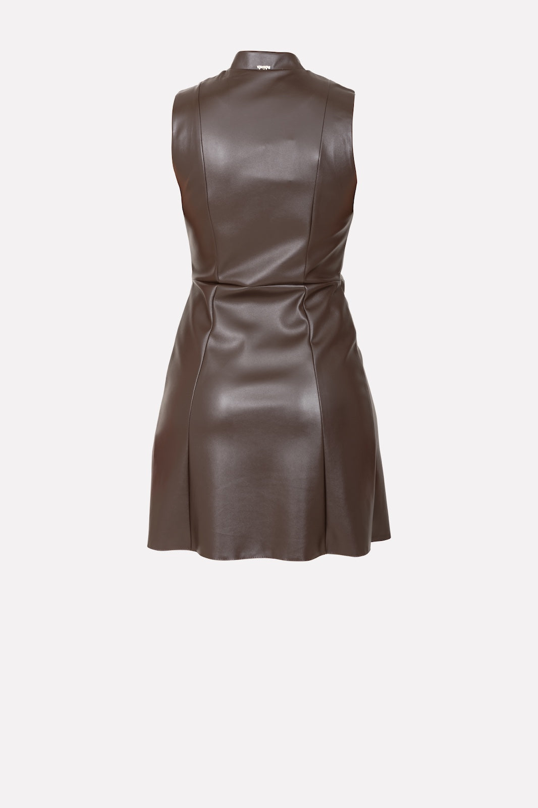 Abito ecopelle con zip No-nà