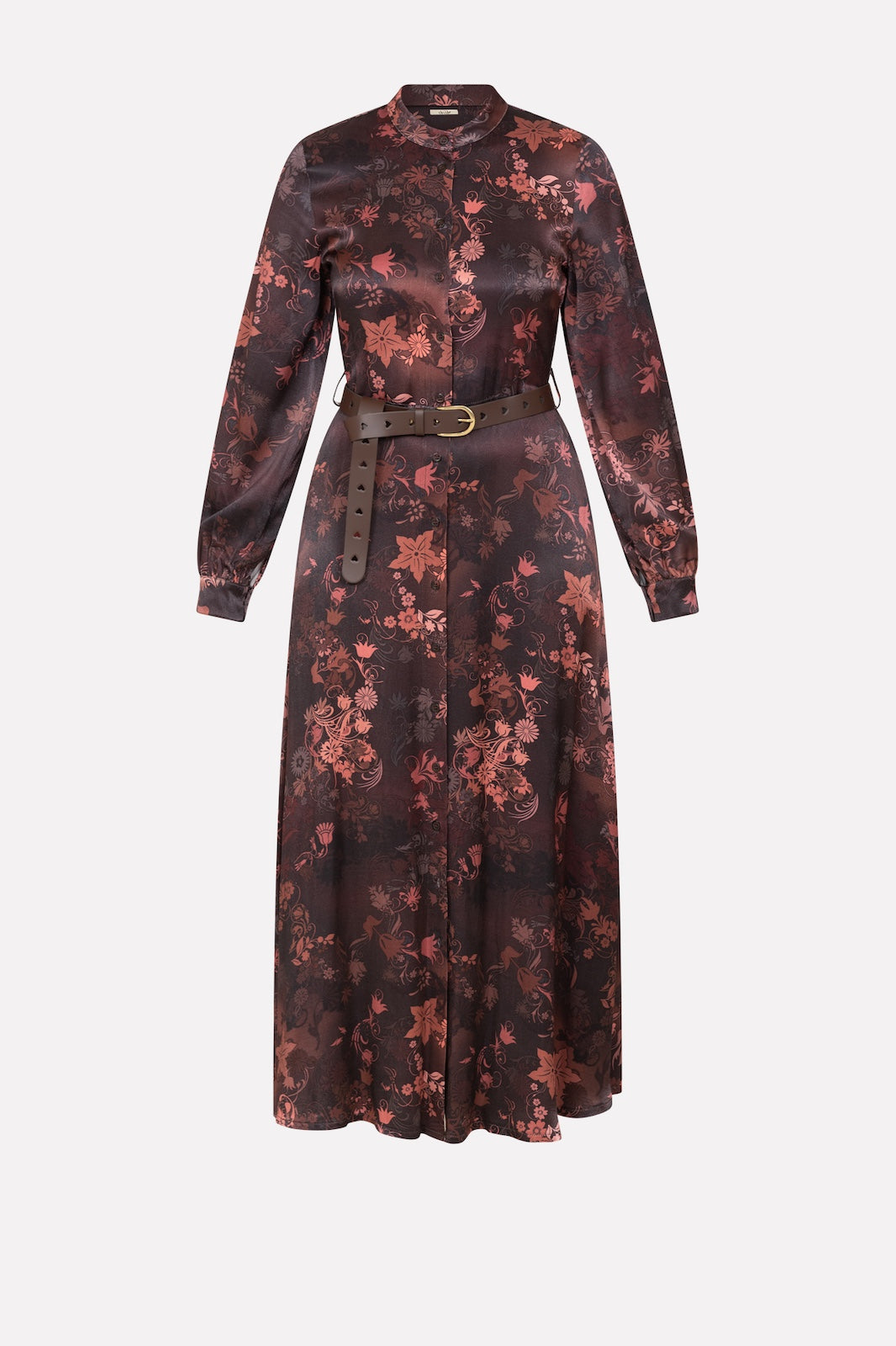 Abito chemisier fantasia sfumata con cintura No-nà