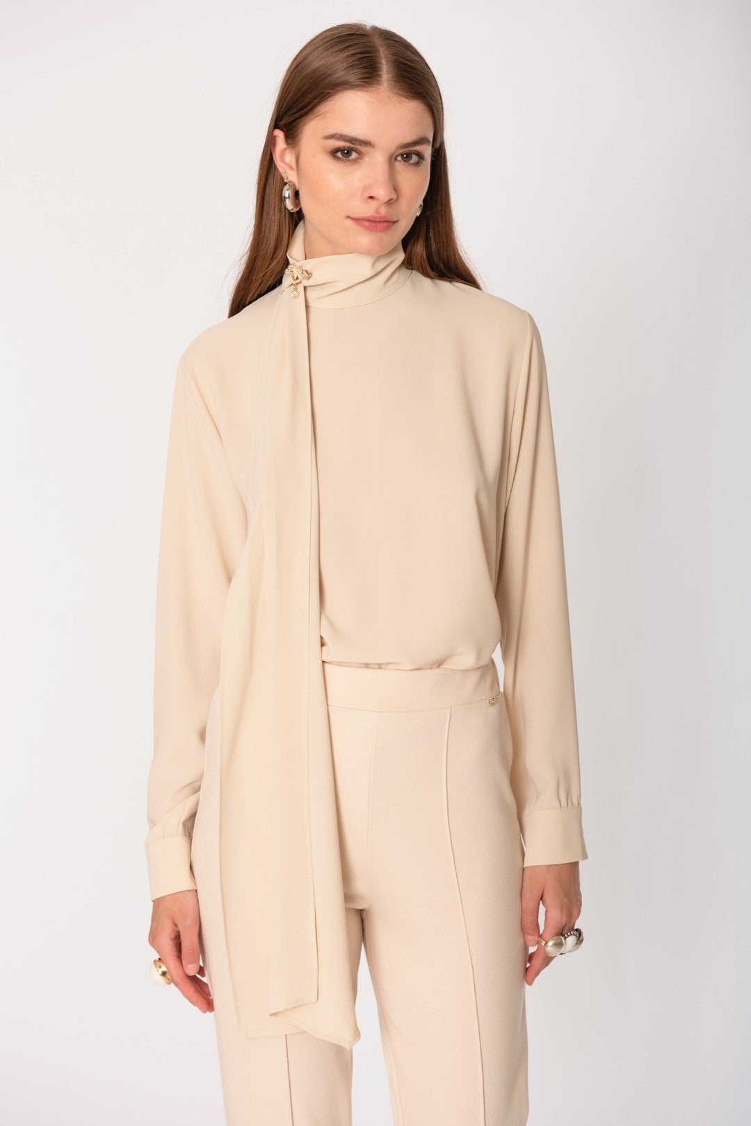 Blusa con accessorio No-nà