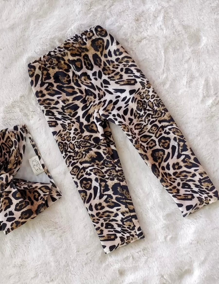 Leggings in velluto baby