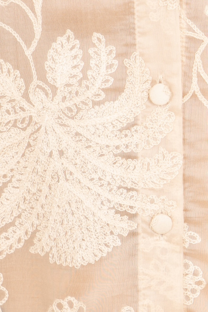 Top con ricamo foglie | NO-NA