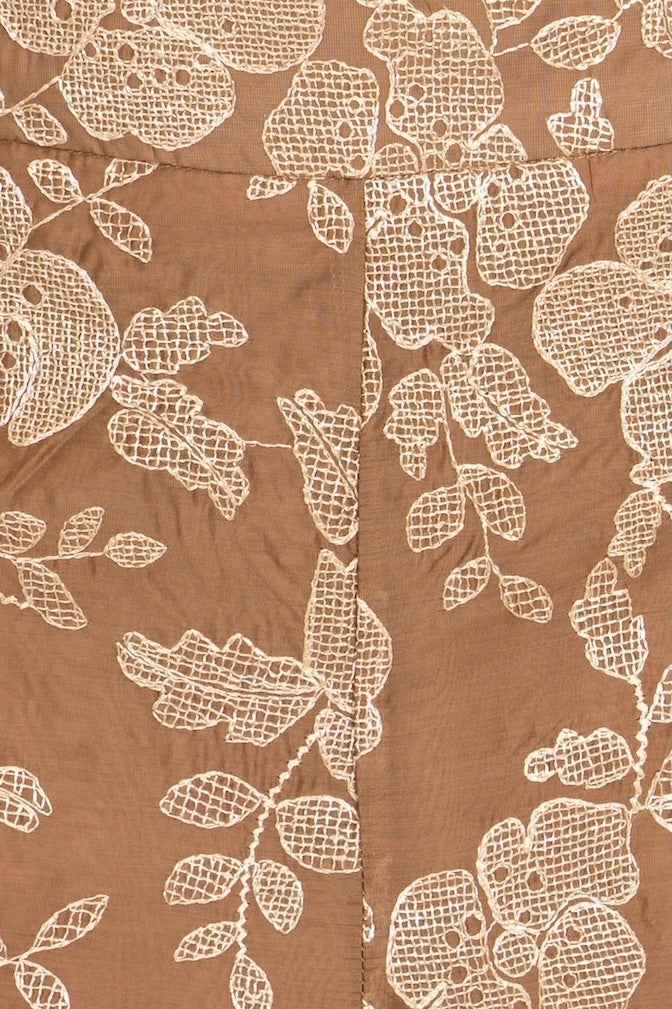 coordinato con raffinato ricamo floreale no-nà