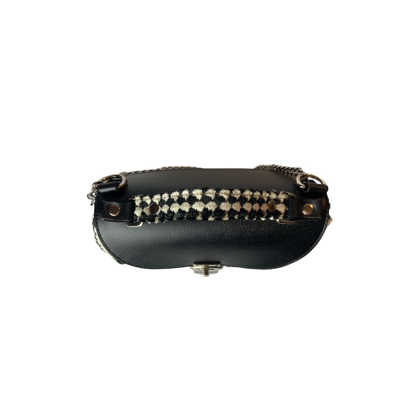 Mini Miura Pied de Poule & Nero - Borsa donna a mano e tracolla