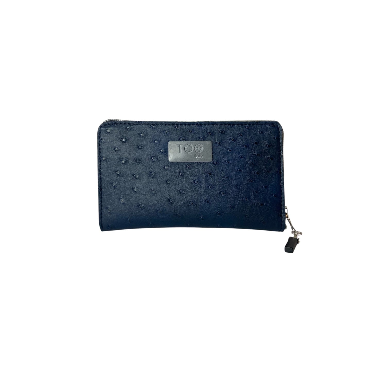 Portafoglio Mini Blu Struzzo - Portafoglio donna